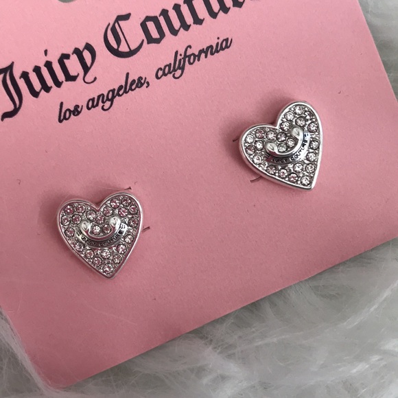 Juicy Couture Crystal heart earrings - Picture 4 of 5